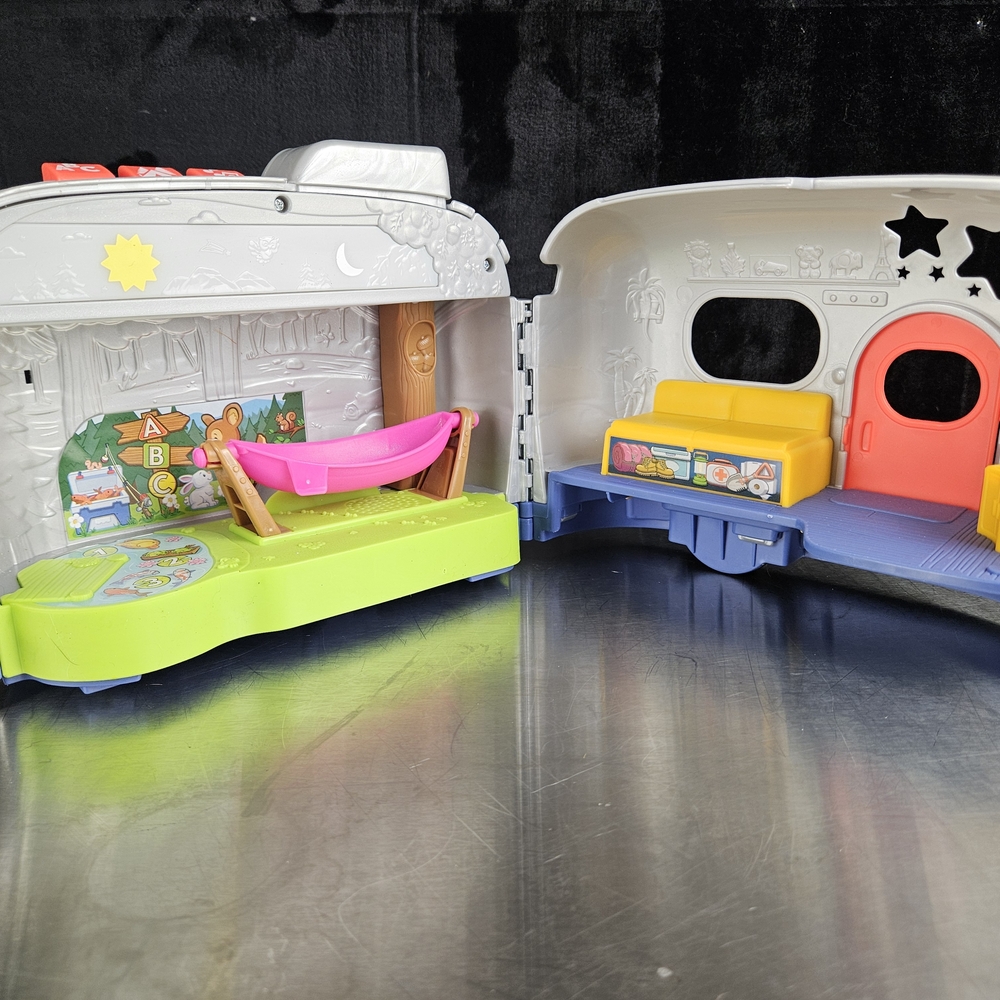 Fisher-Price Gray and Pink Toy Camper - Picture 4 of 9